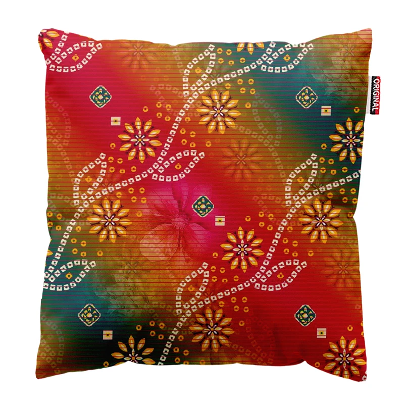  کوسن پاد آفرین طرح گل کد 3565 سایز 30*30 سانتی متر