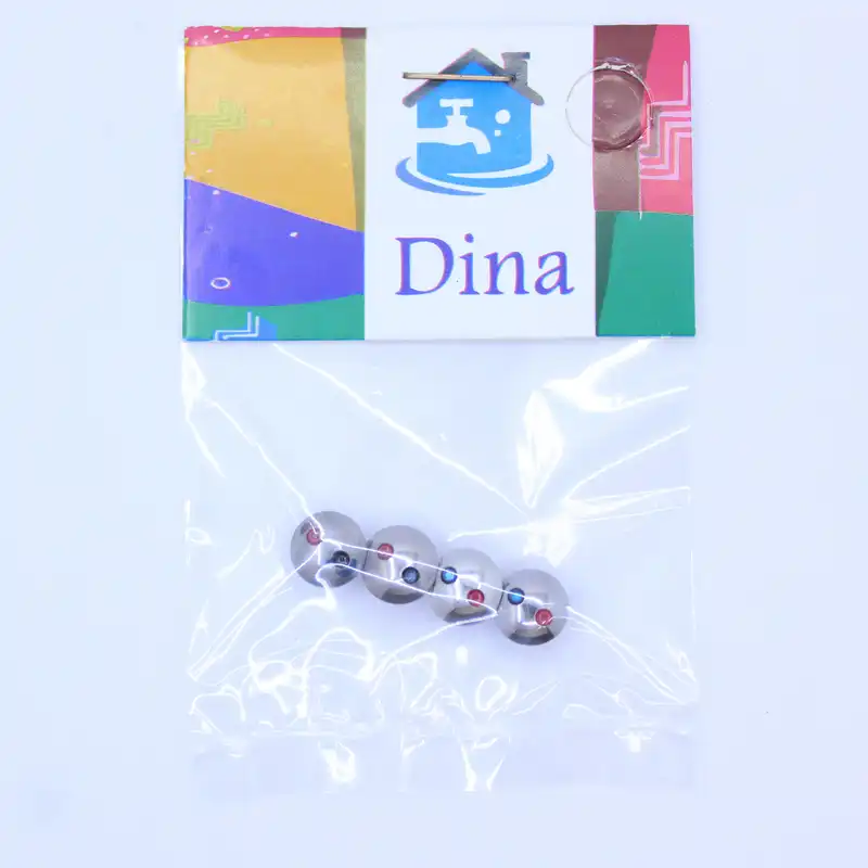 پولک دسته شیرآلات اهرمی دینا مدل DN-1104402 بسته 4 عددی