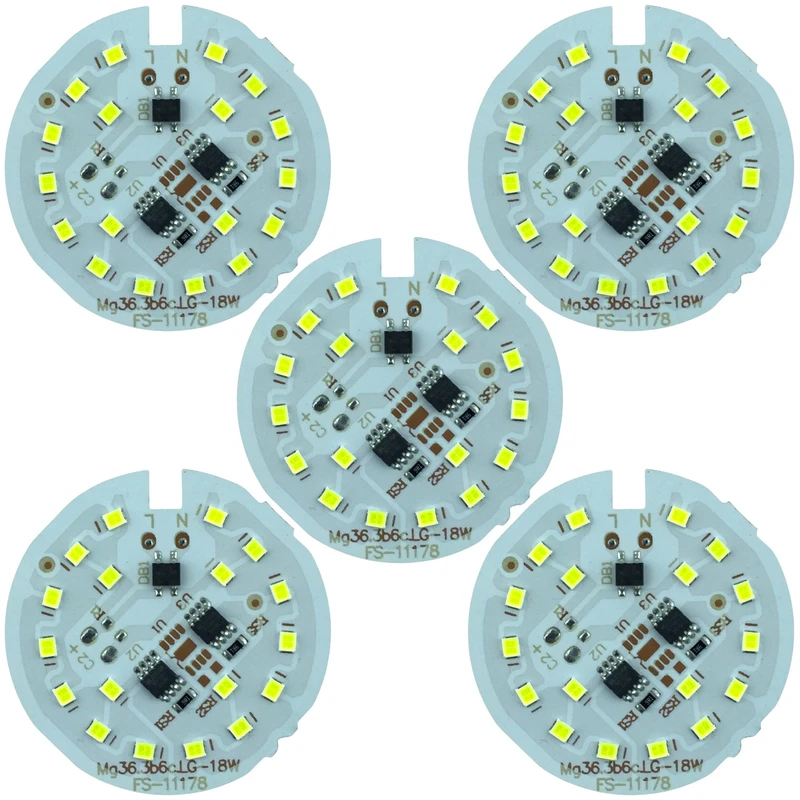 چیپ ال ای دی 18 وات مدل FS بسته 5 عددی