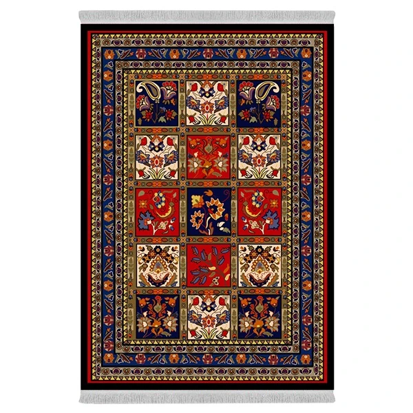 فرش پارچه‌ای دفه مدل فرشینه طرح مدرن کد 12