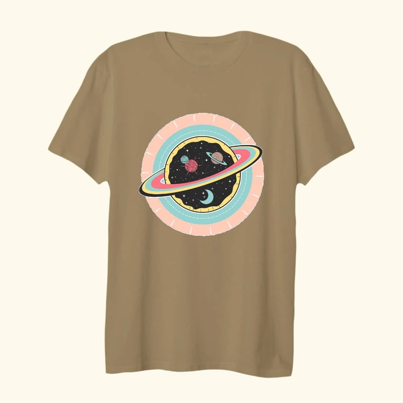 تی شرت لانگ زنانه مدل سیاره