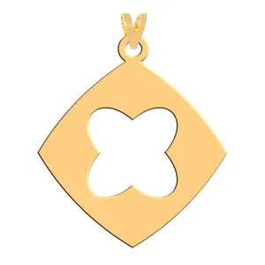 آویز گردنبند طلا 18 عیار زنانه فرشته مدل اسلیمی WNL-000029