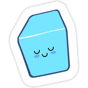 استیکر لپ تاپ طرح d6 Kawaii DnD کد ST443