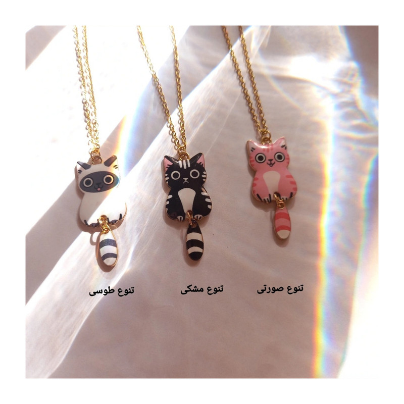 گردنبند دخترانه مدل گربه کیتی گردنبند دخترانه مدل گربه کیتی