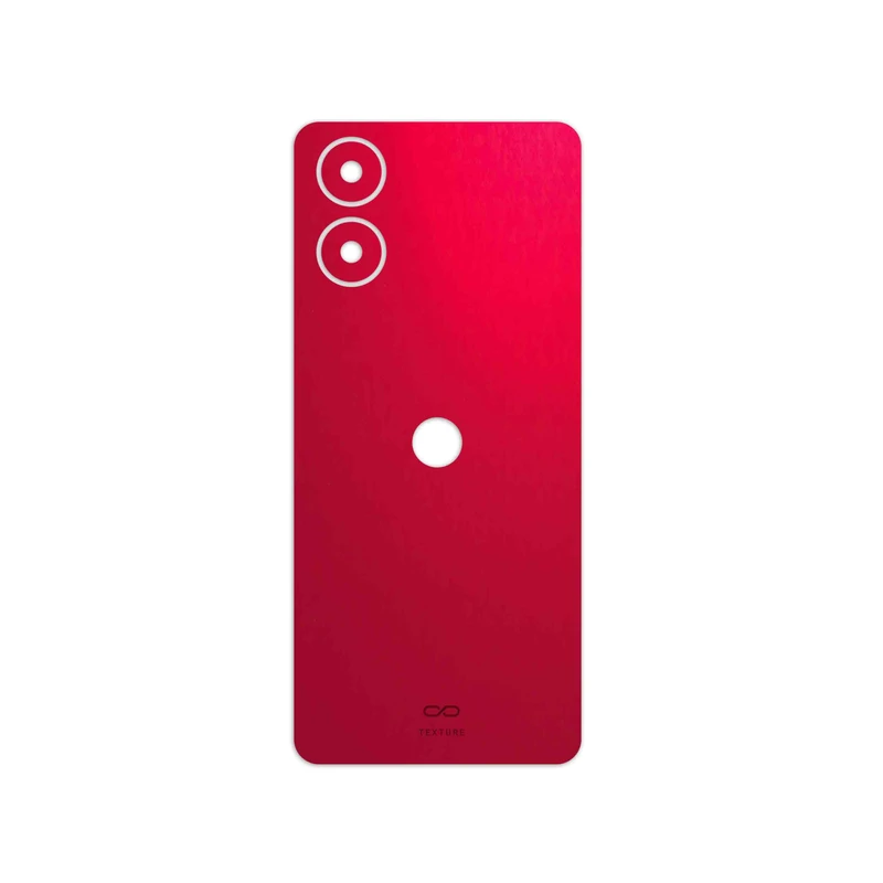 برچسب پوششی ماهوت مدل Matte-Warm-Red مناسب برای گوشی موبایل موتورولا Moto G04s