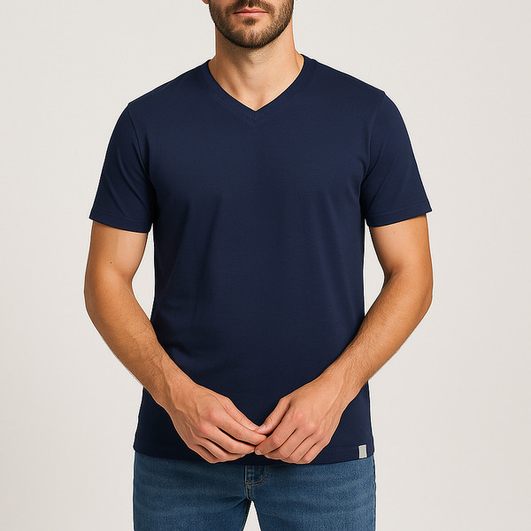 تی شرت آستین کوتاه مردانه باینت مدل 2261798 رنگ سرمه ای