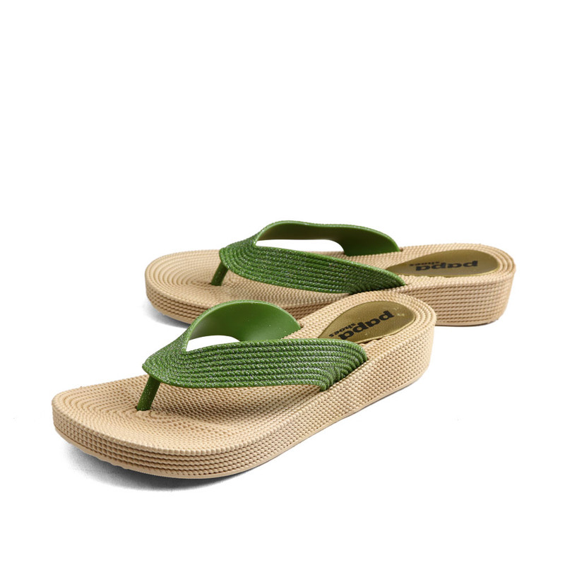 دمپایی لاانگشتی زنانه پاپا مدل ترمه پلاس کد 06