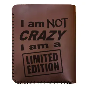 کیف پول مردانه طرح I am not crazy کد 9032