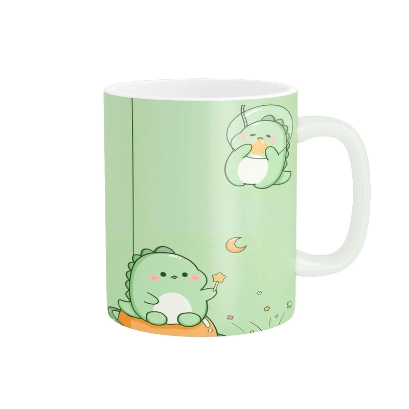 ماگ پادآفرین مدل فانتزی طرح دایناسور کیوت و بامزه کد p9983