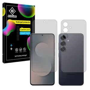 Arca Glass Tough model transparent screen protector suitable for Samsung Galaxy S25 FE mobile phone along with the back protector
