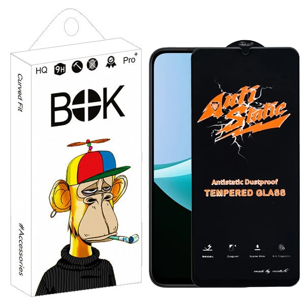 محافظ صفحه نمایش بوک مدل Anti-Static Edge مناسب برای گوشی موبایل شیائومی Redmi 15c