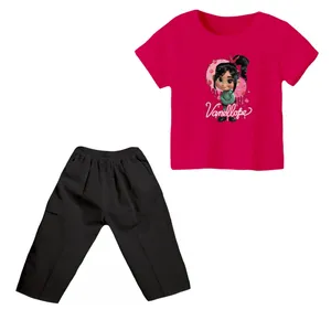 ست تی شرت و شلوارک دخترانه مدل 14