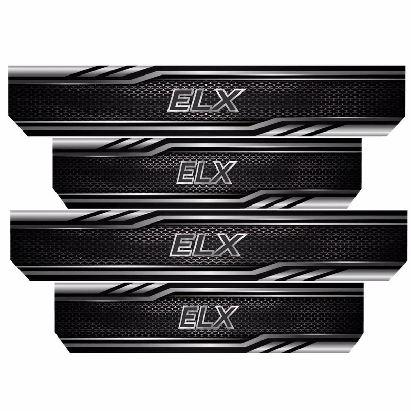 برچسب پارکابی خودرو رایسان طرح ELX کد SP045 مجموعه 4 عددی