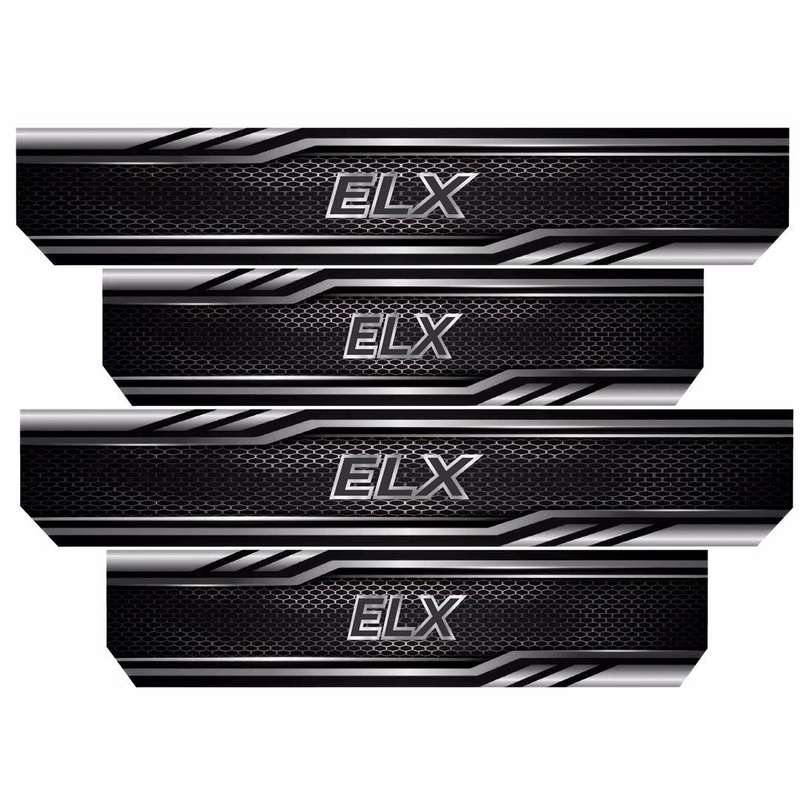 برچسب پارکابی خودرو رایسان طرح ELX کد SP045 مجموعه 4 عددی