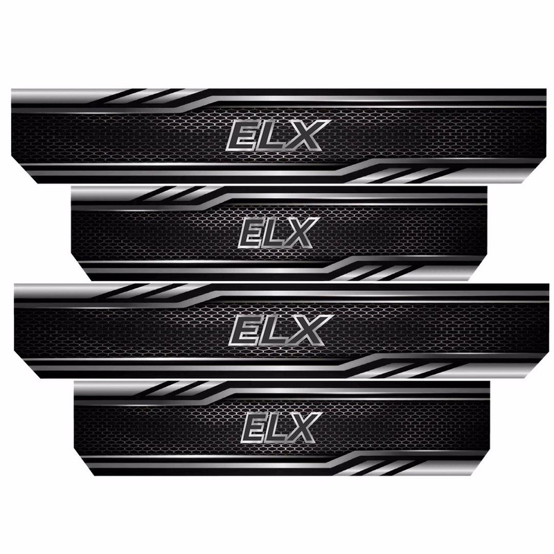 برچسب پارکابی خودرو رایسان طرح ELX کد SP045 مجموعه 4 عددی
