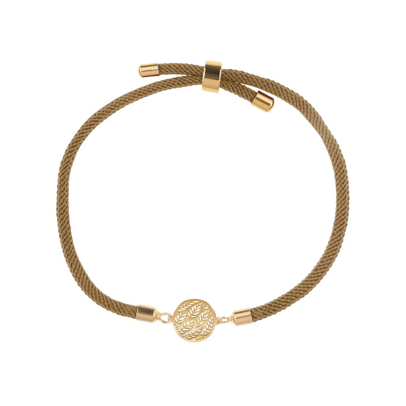 دستبند طلا 18 عیار زنانه مدوپد مدل برگ کد D17-10235