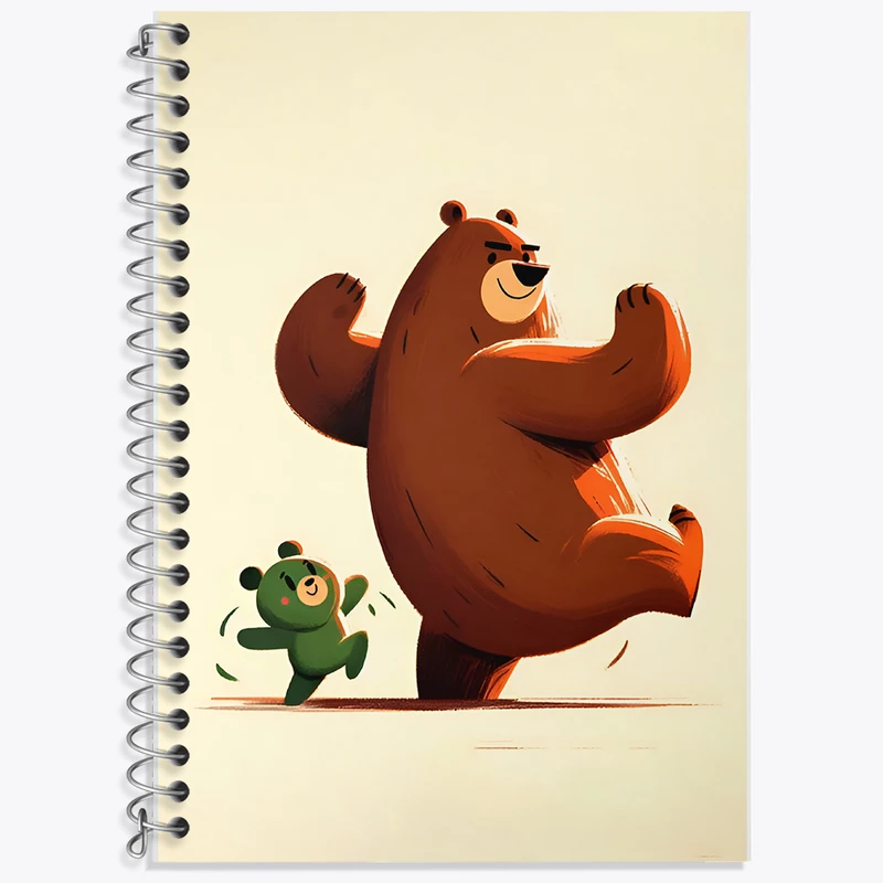 دفتر لغت 50 برگ خندالو طرح خرس بامزه کد F7941