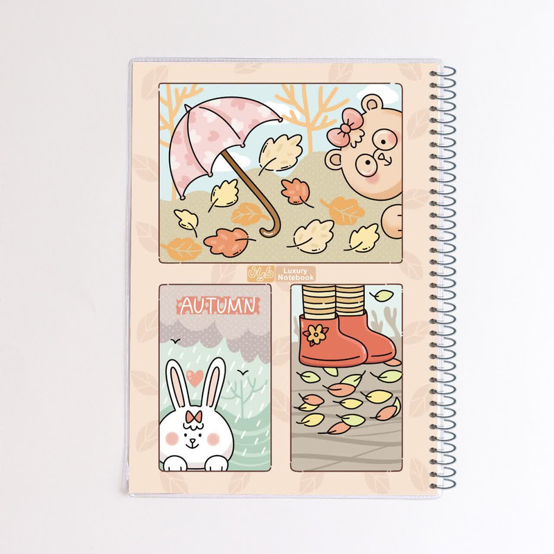 دفتر مشق ۵۰ برگ دایان مدل حاشیه دار کد ۶۴۹۴۲ بسته ۴ عددی