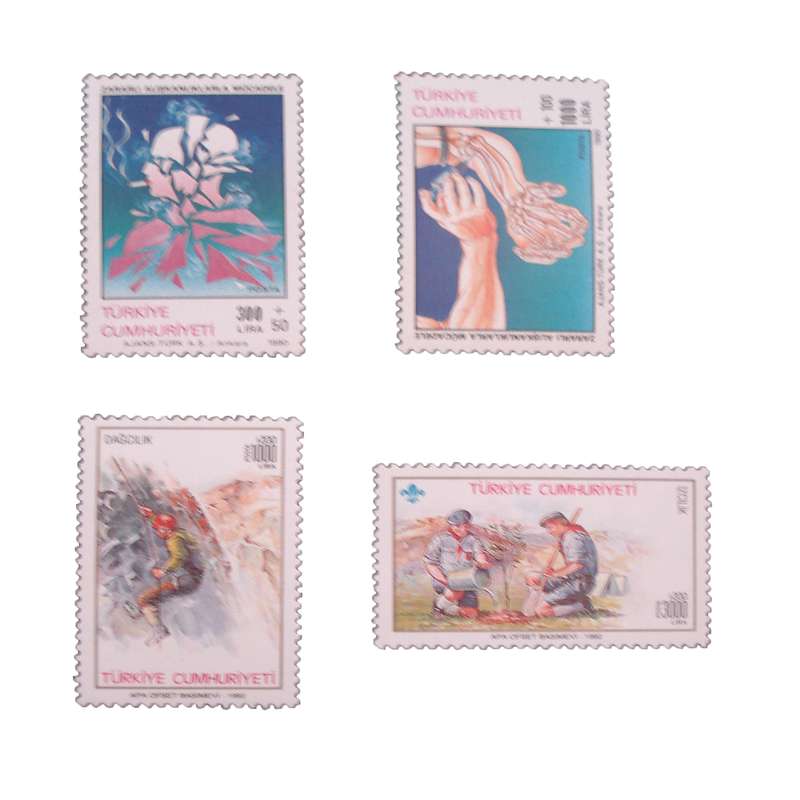 تمبر یادگاری مدل ملل کد DS1532 مجموعه چهار عددی 