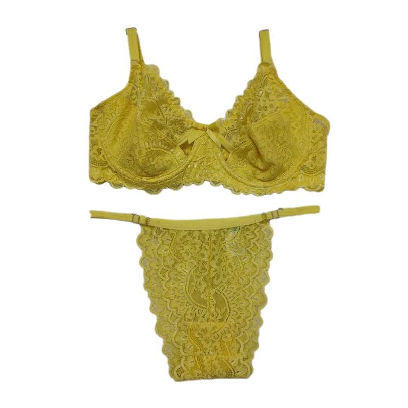 ست شورت و سوتین زنانه مدل گیپوری 