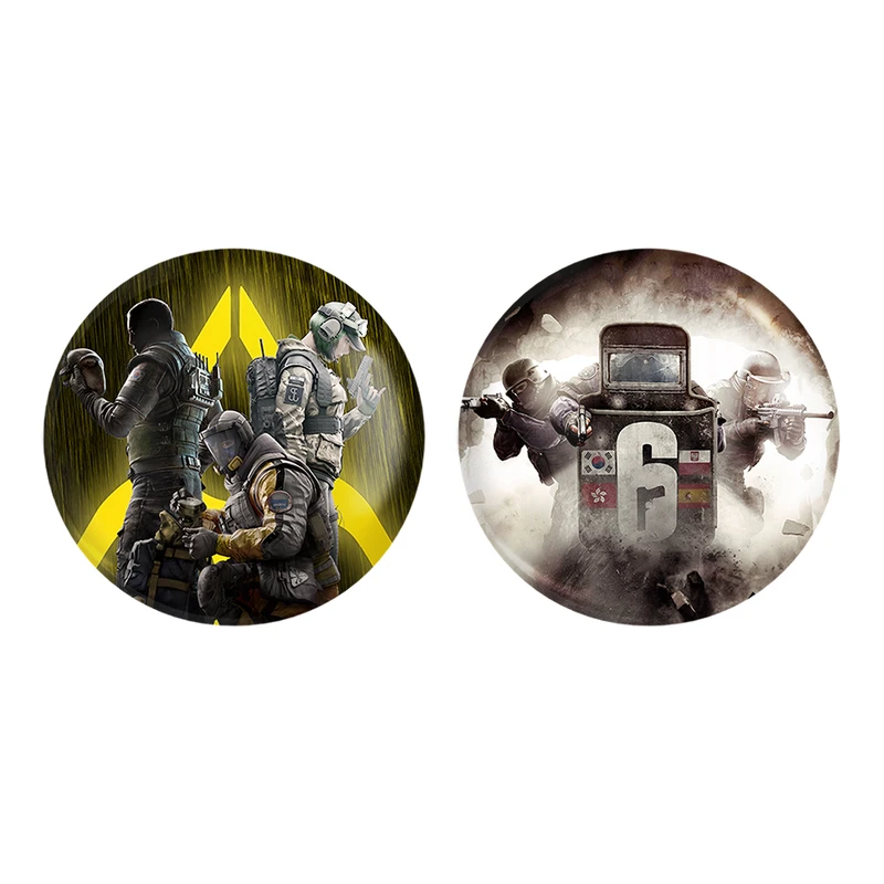 مگنت خندالو طرح رینبو سیکس Rainbow Six کد 1032310317 مجموعه 2 عددی