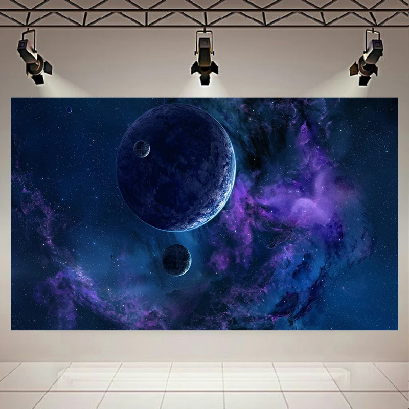 پوستر طرح کهکشان و ستارگان مدل سیارات و سحابی کد AR3820