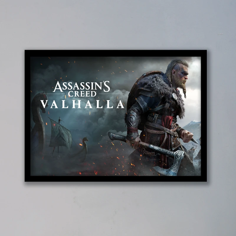 تابلو لیلیان طرح بازی اساسینز کرید Assassin’s Creed کد LA-G10106-2 فریم مشکی