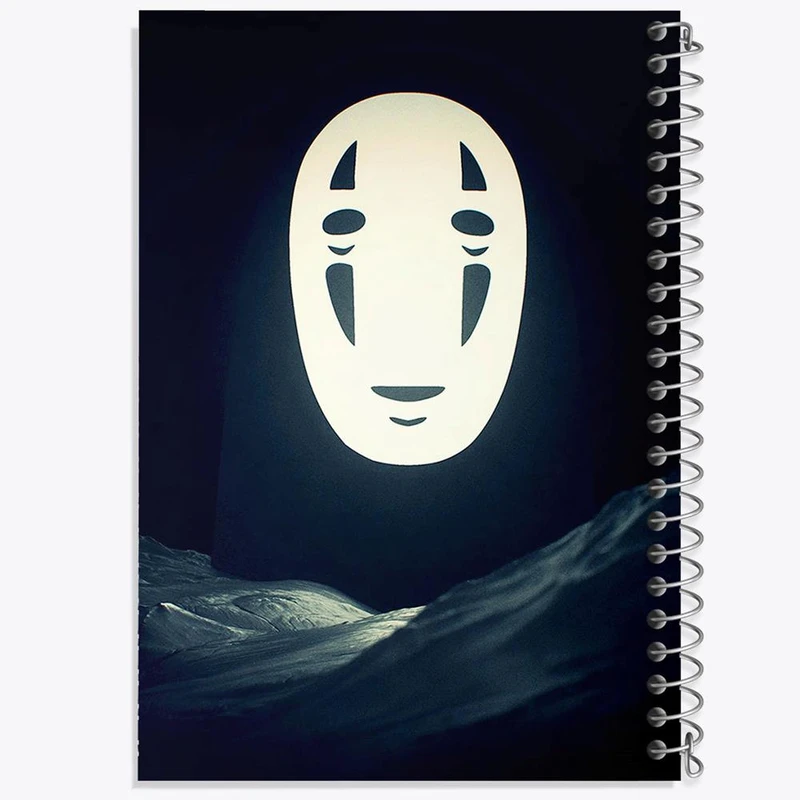 دفتر مشق 50 برگ خندالو مدل نوفیس انیمه شهر اشباح Spirited Away  کد 12089