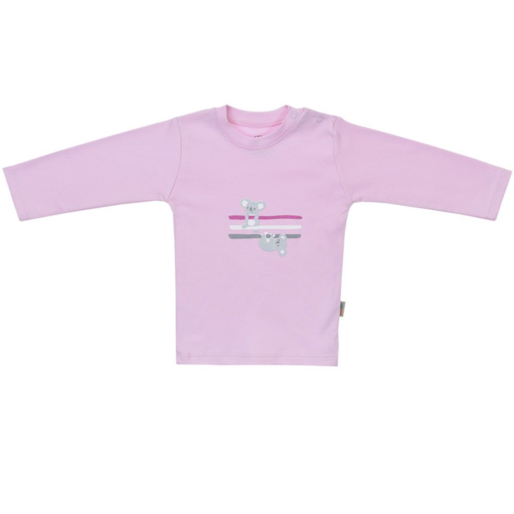 ست تی شرت و شلوار نوزادی روبین مدل کوالا رنگ صورتی -  - 7