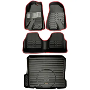 کفپوش پنج بعدی خودرو ای ام تی سی مدل MC چرم به همراه کفپوش صندوق مناسب برای دنا