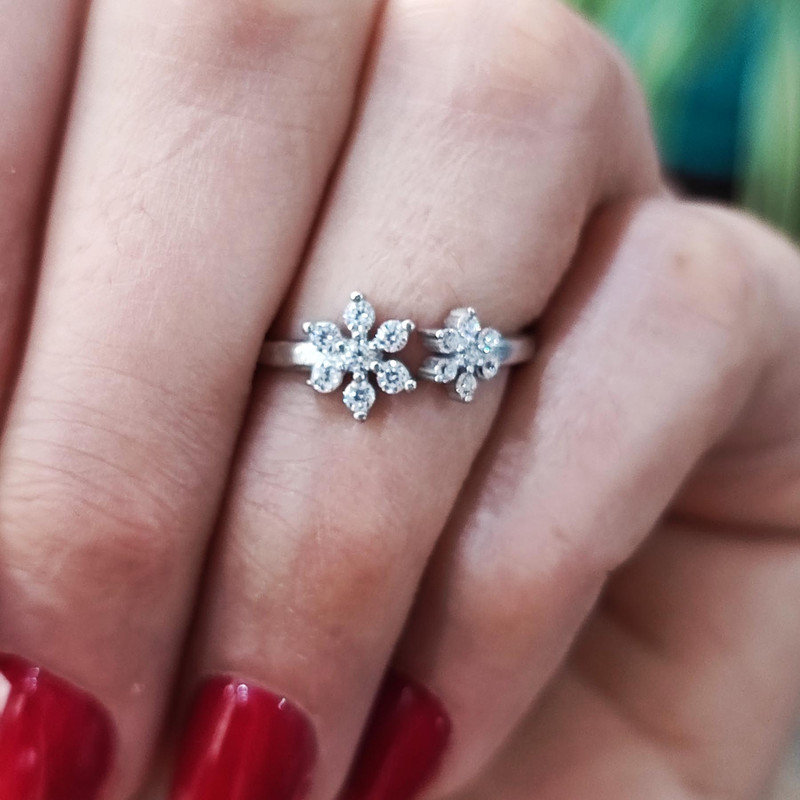 انگشتر نقره زنانه مدل جواهری JW5056