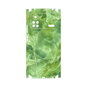 MAHOOT Green-Crystal-Marble-FullSkin Cover Sticker for Xiaomi Poco X4 Pro 5G