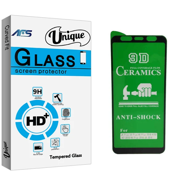 محافظ صفحه نمایش سرامیکی ای اف اس مدل Uni مناسب برای گوشی موبایل سامسونگ GALAXY A6 Plus/J4 Plus/A750/J6 Plus/J8