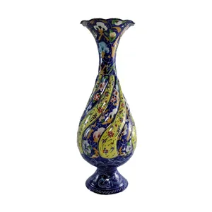 گلدان میناکاری طرح گل پنج پری مدل u2021