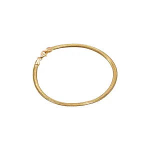 دستبند زنجیری طلا 18 عیار زنانه الی گالری مدل تیغ ماهی ایتالیایی کد 03