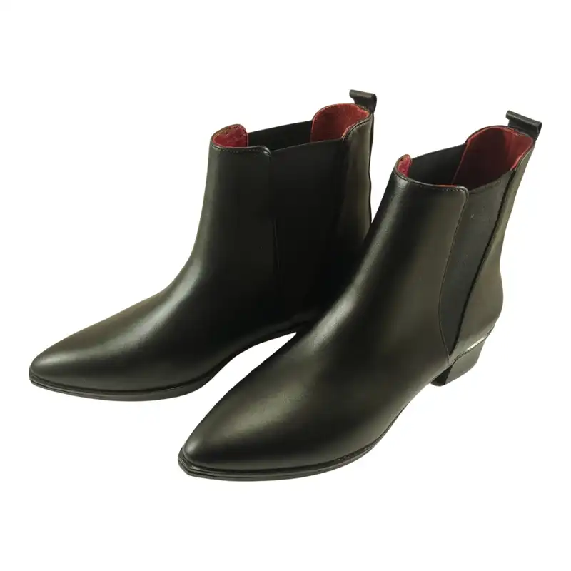 نیم بوت زنانه مدل چرم طبیعی کد 615.1