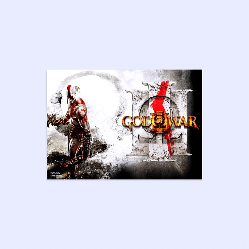 پوستر هومرو مدل فلزی طرح God of War کد PS498