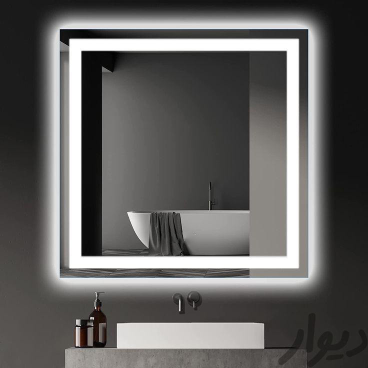 آینه سرویس بهداشتی تارا دکور مدل بکلایت کد m162