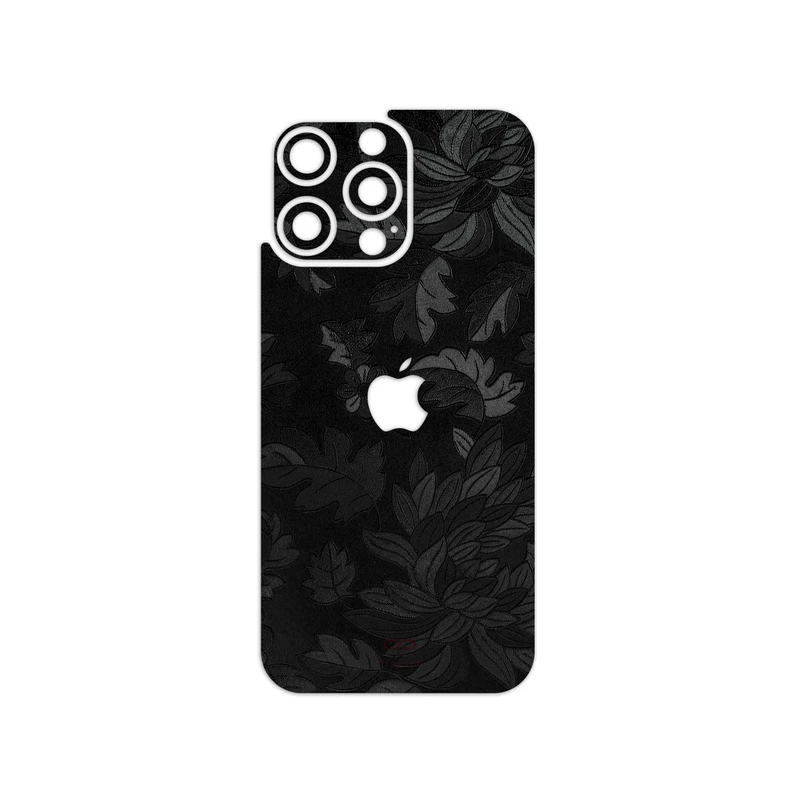 برچسب پوششی ماهوت مدل Black-Wildflower مناسب برای گوشی موبایل اپل iPhone 16 Pro Max