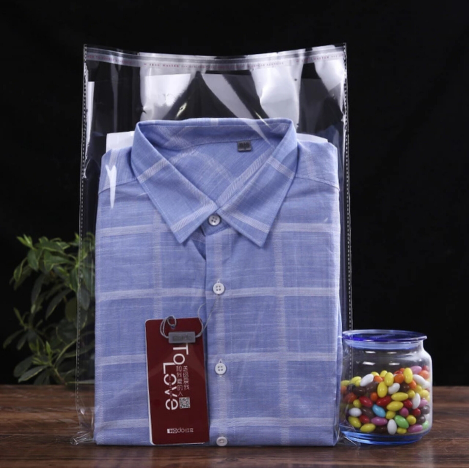 سلفون بسته بندی مدل لبه چسب دار 30×40 بسته 50 عددی