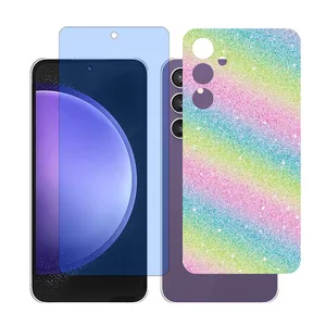 Glass Together model Anti-blue Screen Protector Suitable for Samsung Galaxy A55 Mobile Phone with Back cover sticker