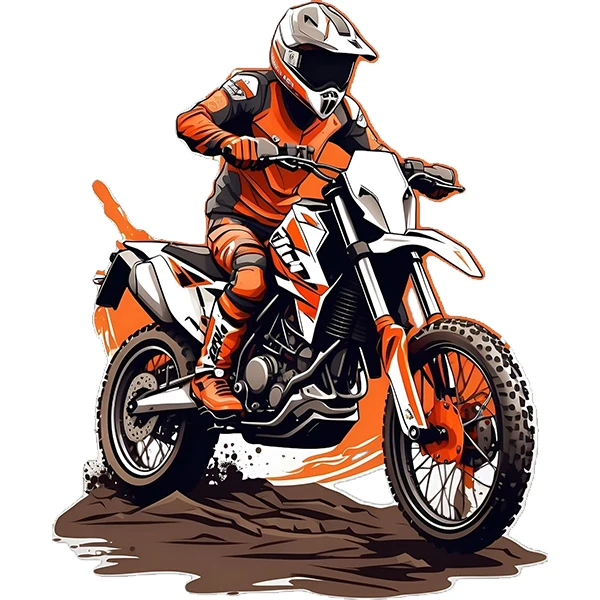 استیکر پارچه و لباس پاد آفرین طرح مرد موتور سوار کد 4081
