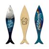 نشانگر کتاب لوکسینو مدل ماهی طرح کاشی کد 1346 مجموعه 3 عددی