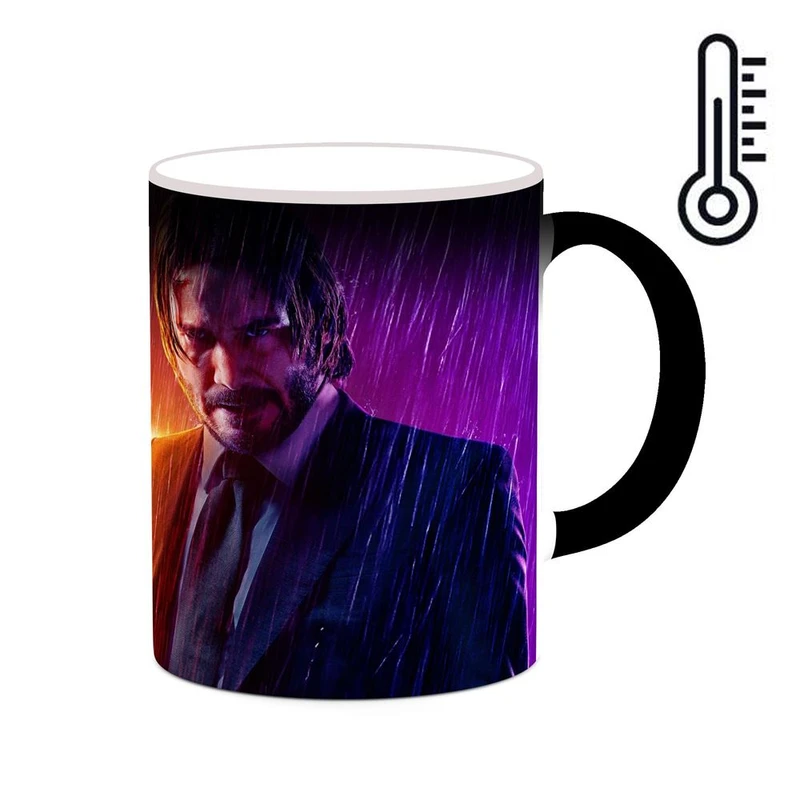 ماگ حرارتی کاکتی طرح جان ویک john wick 4 مدل mgh26443