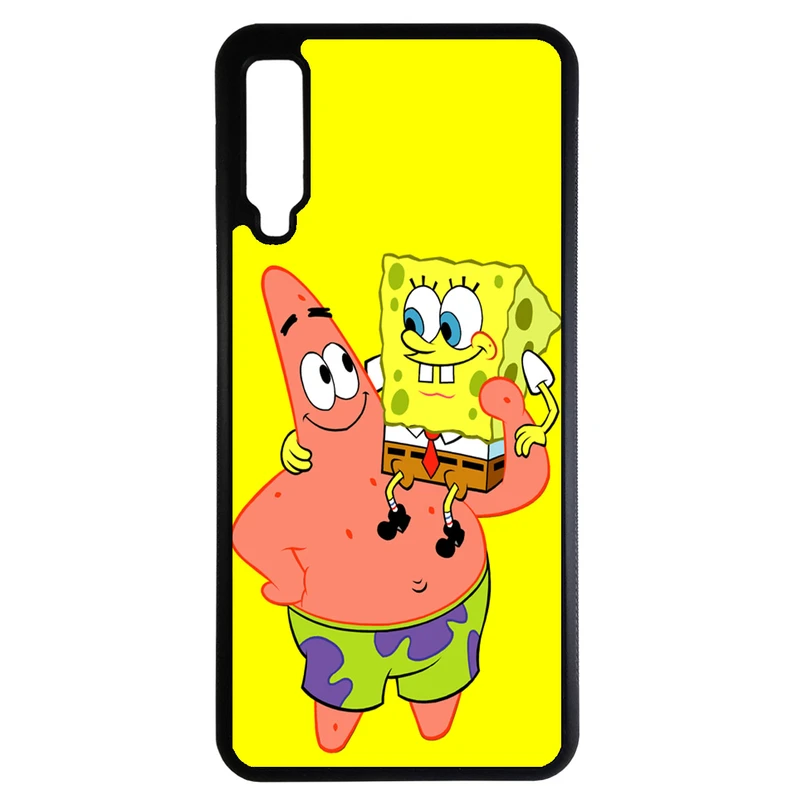 کاور طرح باب اسفنجی کد 1146 مناسب برای گوشی موبایل سامسونگ galaxy a750/a7 2018