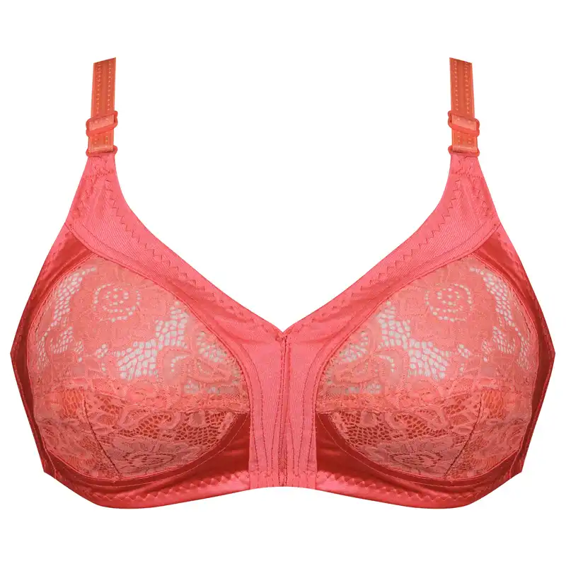 سوتین زنانه گلستان مدل بدون فنر کد 4089 رنگ گلبهی