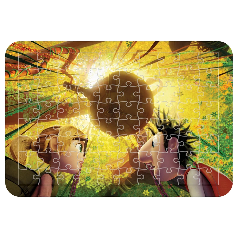 پازل 54 تکه مدل CHB1317 طرح انیمیشن ابری با احتمال بارش کوفته قلقلی