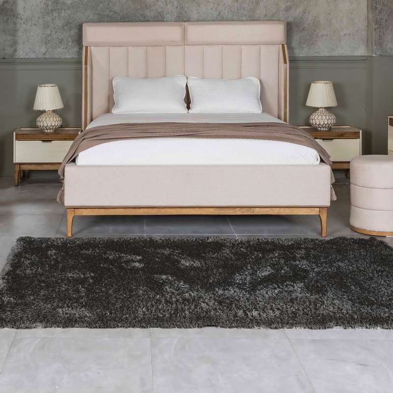 تخت خواب دو نفره آرنا چوب مدل 231 سایز 200x180 سانتی متر