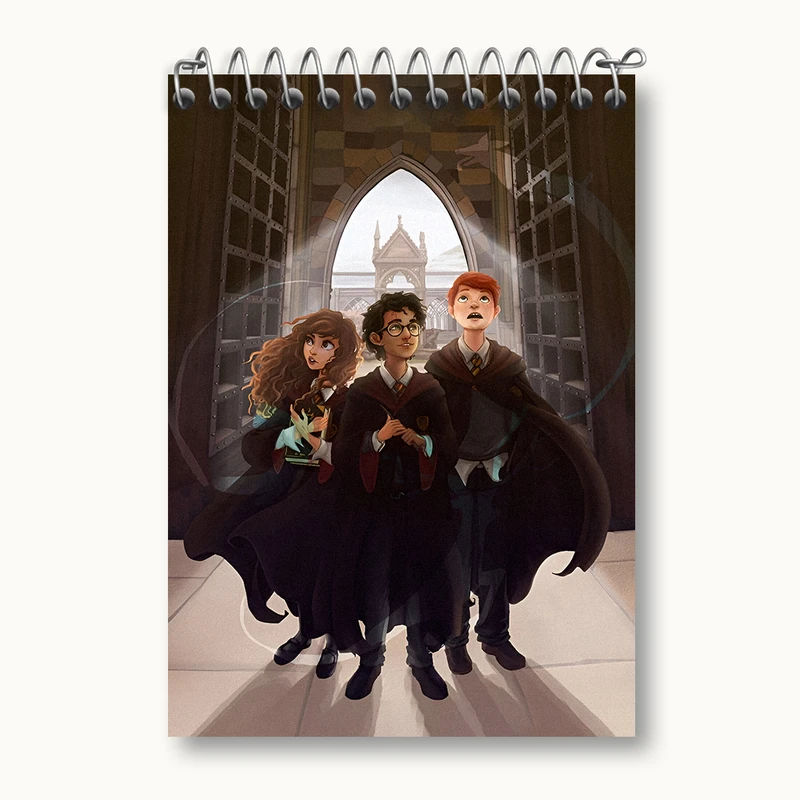 دفتر یادداشت 50 برگ خندالو طرح هری پاتر (Harry Potter) کد N2463