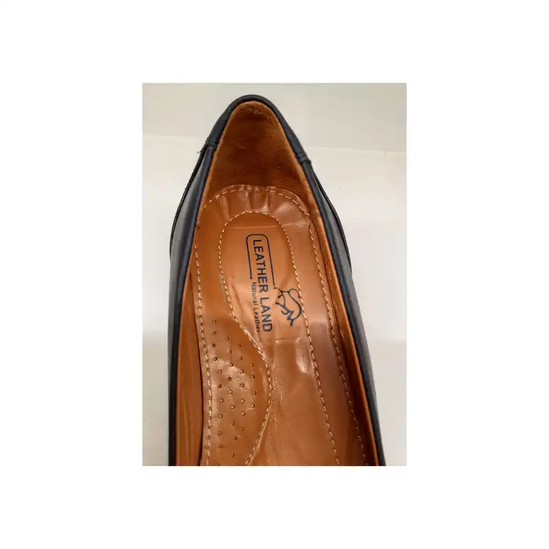 کفش زنانه سرزمین چرم کد 1440 رنگ سرمه ای